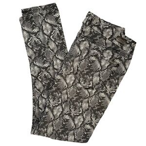7 for all Mankind snake / python print jeans